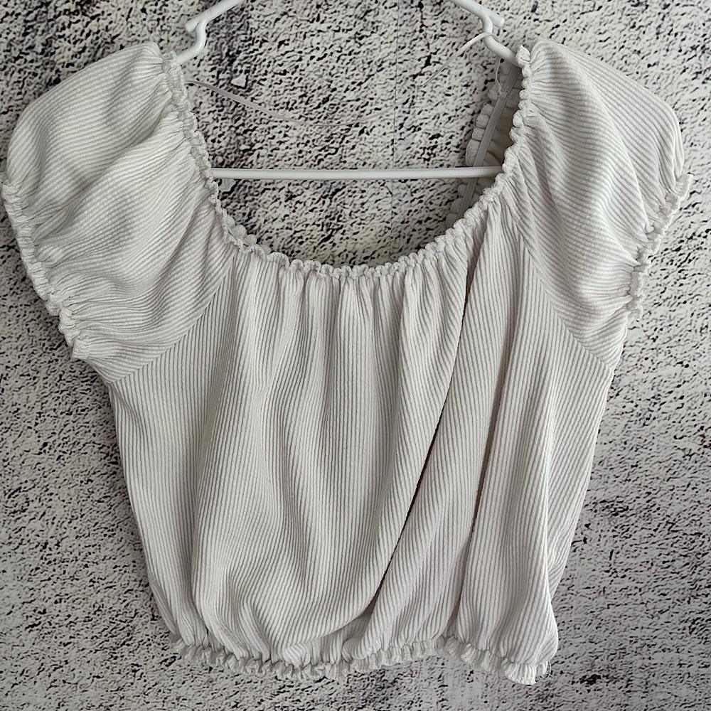 White Crop top